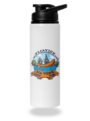 Pijavice na vodě lahev na vodu White