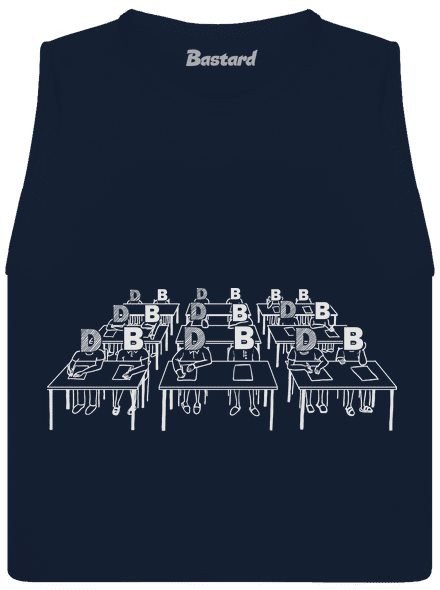 Cimrman: Debil, blbeček dámské tílko volné Navy