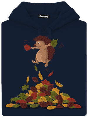 Radost z listí pánská mikina klokanka Navy
