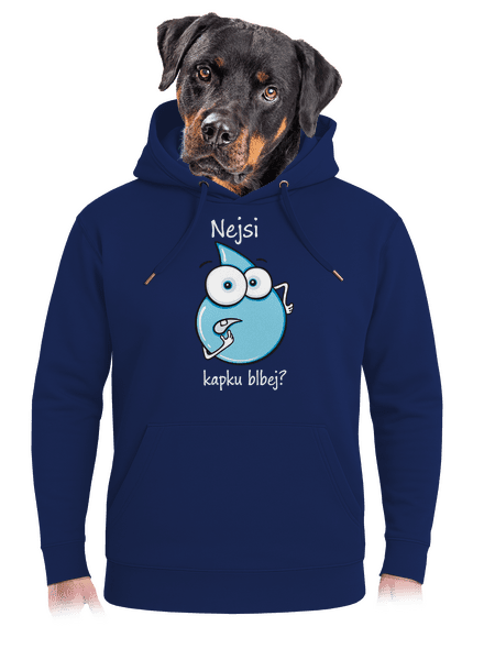 Nejsi kapku blbej unisex mikina premium Navy