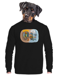 unisex mikina bez kapuce