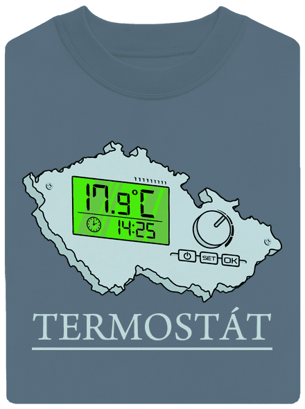 Termostát unisex mikina bez kapuce Nordic Blue