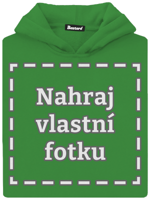 Vlastní potisk dětská mikina klokanka Kelly Green AWD