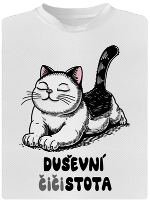 Duševní čistota pánské sportovní tričko White