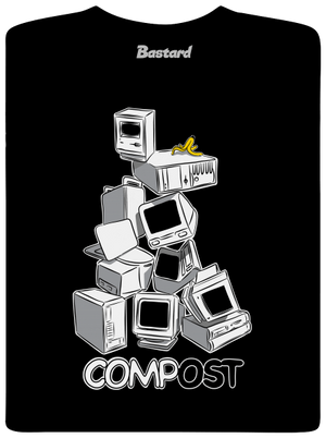 Compost pánské dlouhý rukáv Black