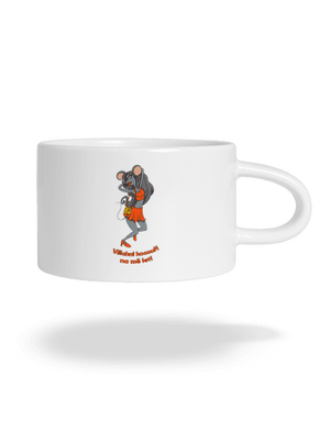 Myška hrnek makronka White