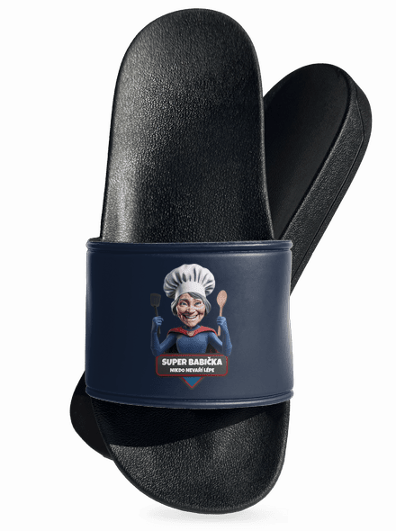 Super babička pantofle Navy