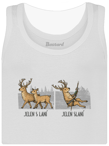 Jelen s laní dámské tílko klasické White