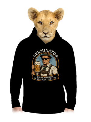 Germinator dětská mikina klokanka Black