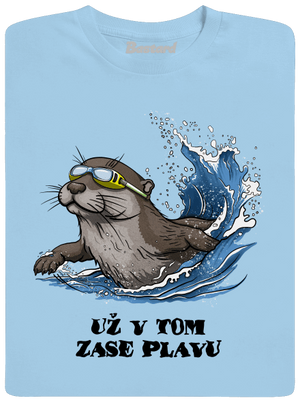 Už v tom zase plavu dětské tričko Sky Blue