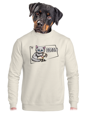 unisex mikina bez kapuce