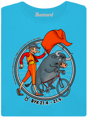 Cyklistický horoskop: Býk dámské tričko Blue Atol