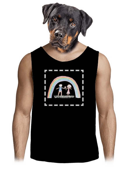 Dětské kresby - nahraj vlastní pánské tílko Black