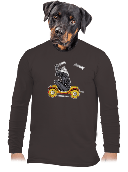 Vetřelníček pánské dlouhý rukáv Bear Brown