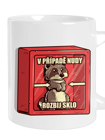 Medvídek mýval velký hrnek White