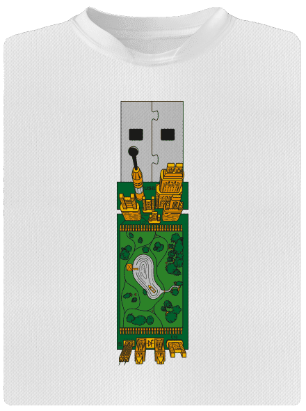 USB city dětské sportovní tričko White