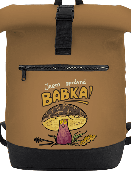 Babka a hříbeček batoh Caramel