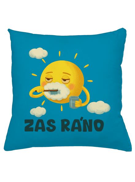 Zas ráno polštář Blue Turquoise