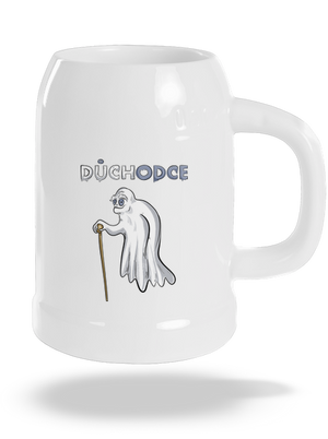 Duch důchodce půllitr White