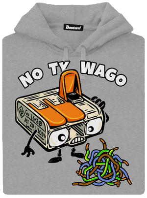 Wago svorka pánská mikina klokanka Light Melange