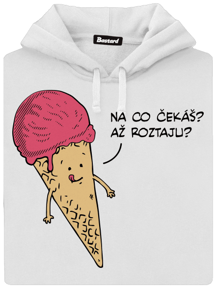 Zmrzlina dámská mikina klokanka White