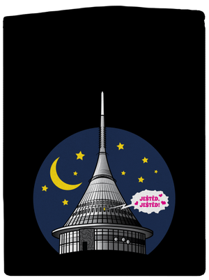 Ještěd pánská mikina na zip Black