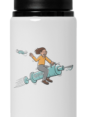 Osvobození lahev na vodu White