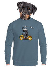 unisex mikina bez kapuce