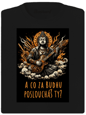 Hudební budha dámské sportovní tričko Black