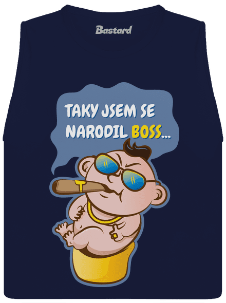 Boss dámské tílko volné Navy