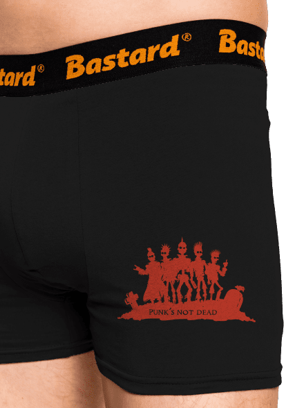 Punks Not Dead boxerky Black