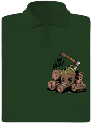 I Am Groot pánská polokošile Bottle Green Mal