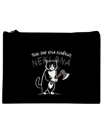 Neklidná kočka taštička Black