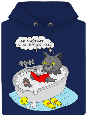 Jak všechny naštvat unisex mikina premium Navy