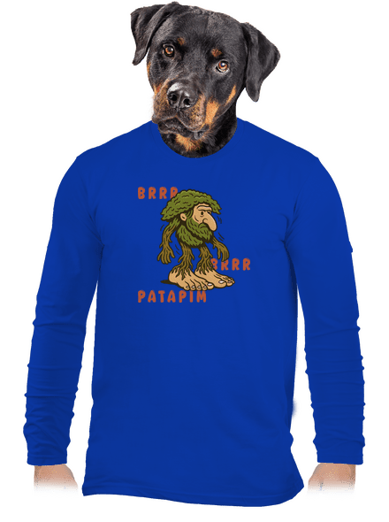 Brrr Brrr Patapim – Italian Brainrot pánské dlouhý rukáv Royal Blue