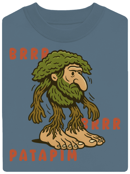 Brrr Brrr Patapim – Italian Brainrot unisex mikina bez kapuce Nordic Blue