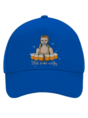České ručičky kšiltovka baseballka Bright Royal