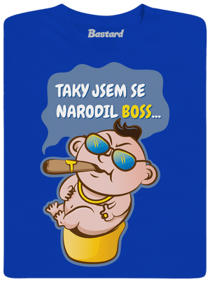 Boss pánské tričko Royal Blue