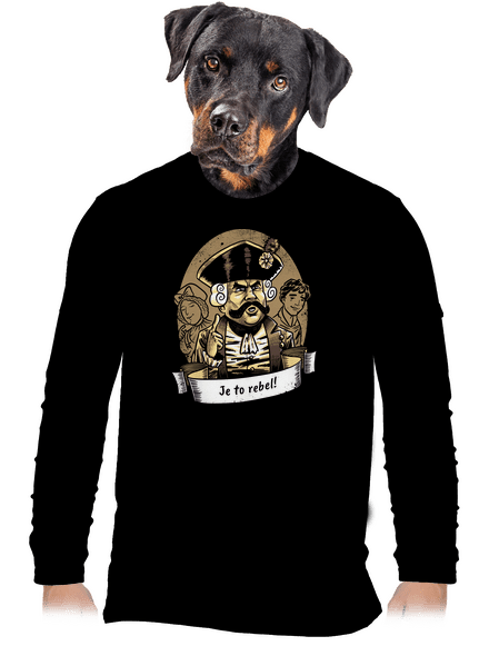 B14: S čerty nejsou žerty pánské dlouhý rukáv Black