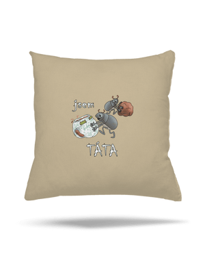 Jsem táta a máma polštář Beige