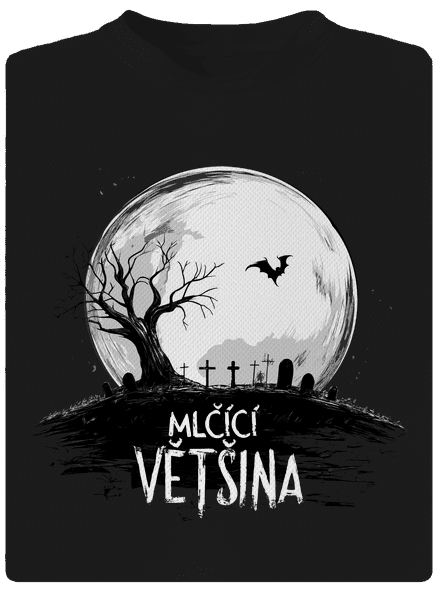 Mlčící většina dětské sportovní tričko Black