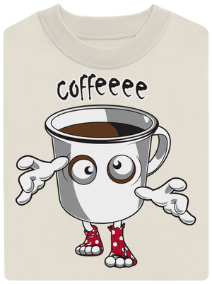 Zombie kafe unisex mikina bez kapuce Off White