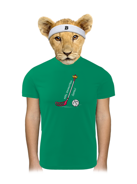 Král zahnutých čepelí - florbal dětské sportovní tričko Kelly Green Mal