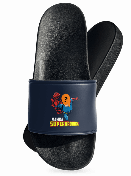 Mamka superhrdinka pantofle Navy