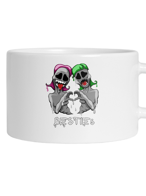 Besties hrnek makronka White