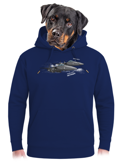 Stíhačka nestíhá unisex mikina premium Navy