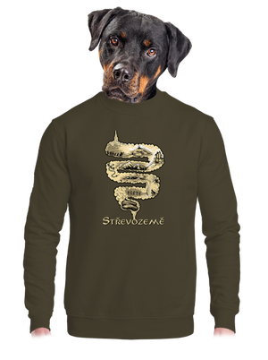 unisex mikina bez kapuce