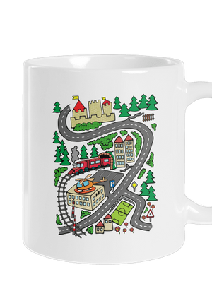 Silnice klasický hrnek White