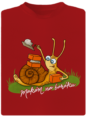 Makám na baráku pánské sportovní tričko Red Mal