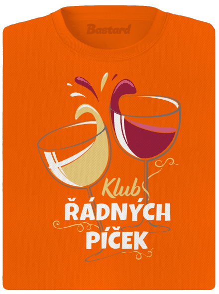 Klub řádných píček dámské sportovní tričko Neon Orange